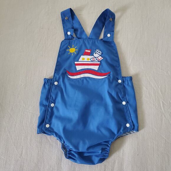 Vintage Other - Vintage Ship Sunsuit 6-9 months